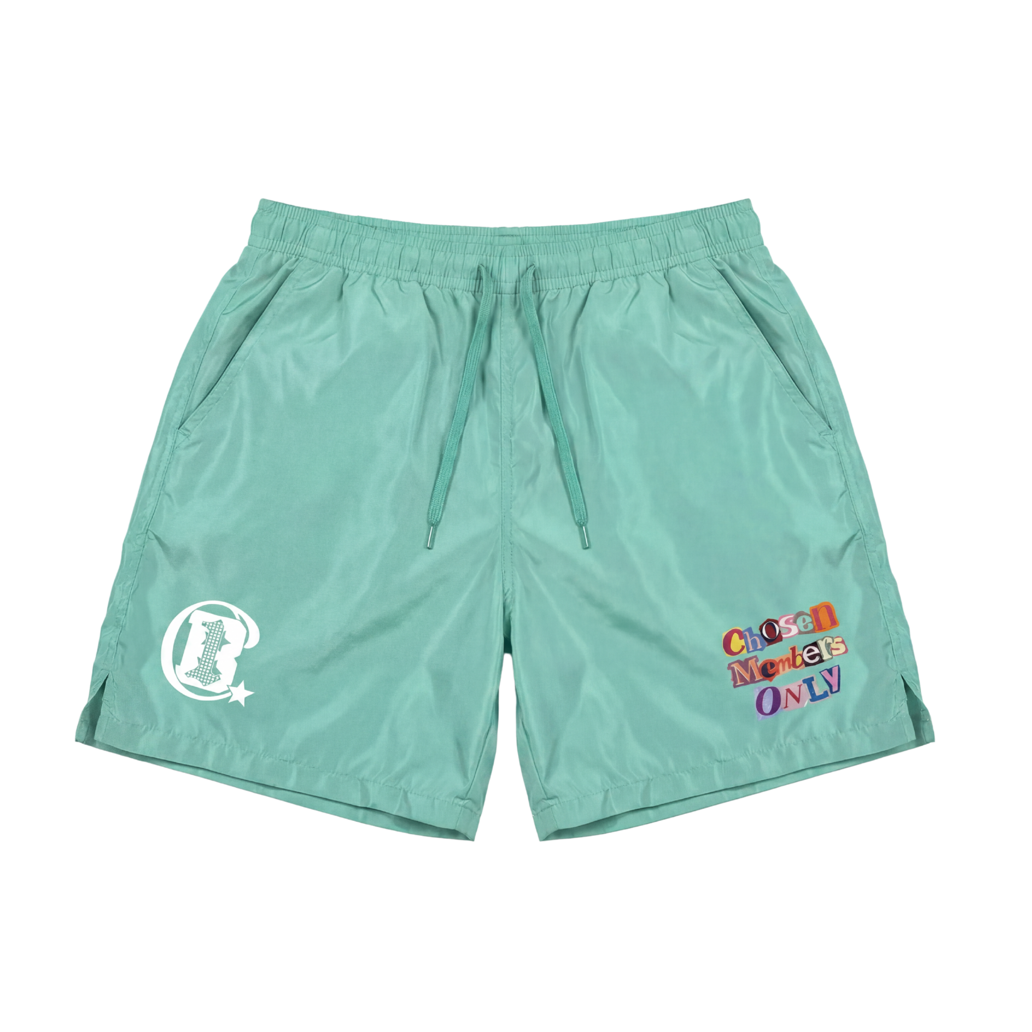 Chosen Members Only Summer Shorts (light teal)