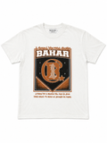 Brand Statement Tee (White with Orange and Black)
