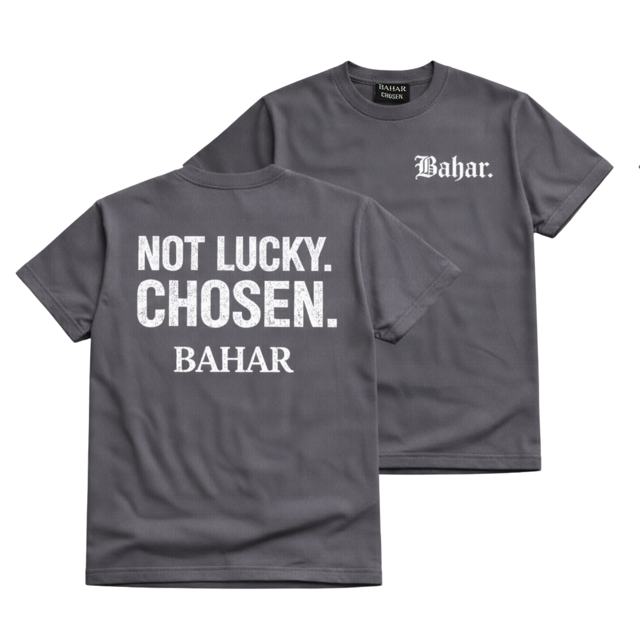 “Chosen NOT Lucky” Tee (Grey)