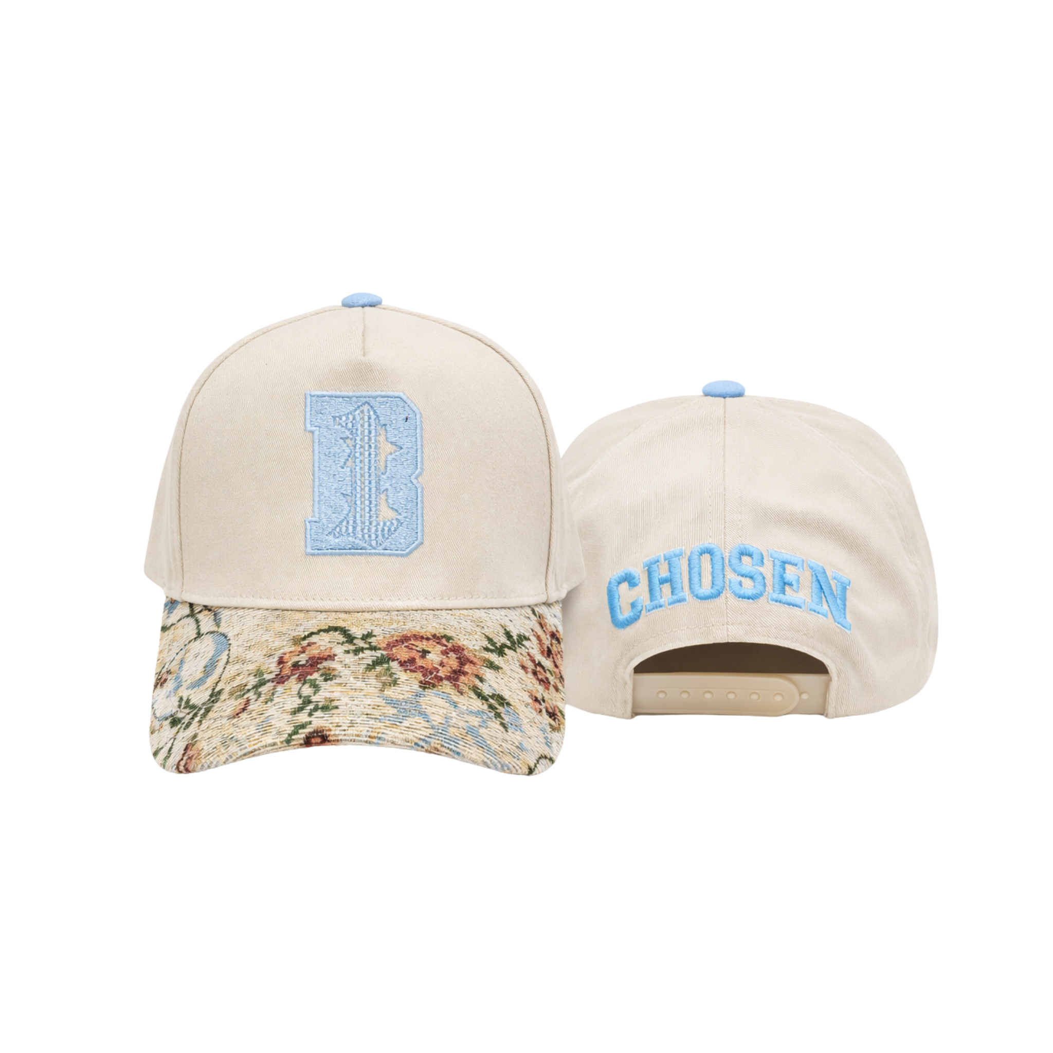 Signature Chosen Cap (Floral Sky Blue)
